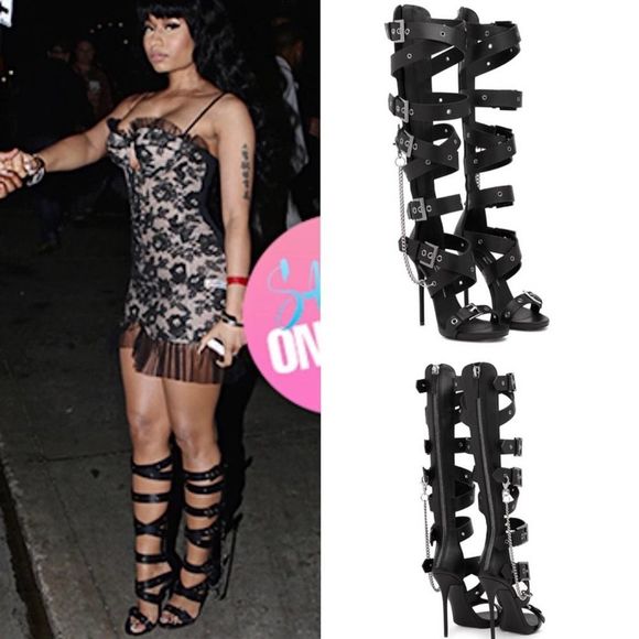 GIUSEPPE ZANOTTI 🌟20th Anniversary Edition🌟 Trapt Knee High Gladiator heels - Picture 3 of 14